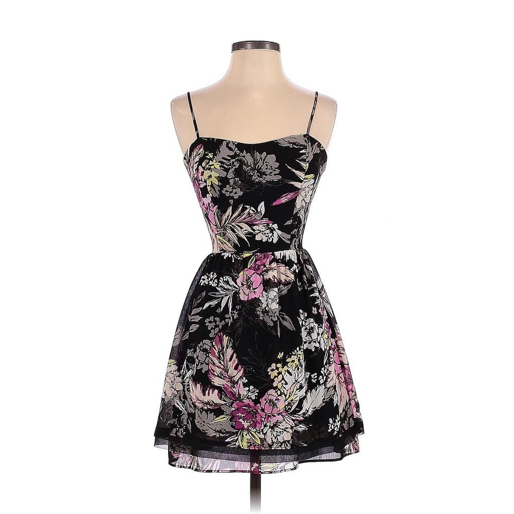 Princess Vera Wang Black floral dress size 1